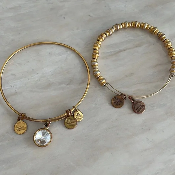 Alex and Ani Jewelry Alex Ani Bracelet Bundle Gold Poshmark
